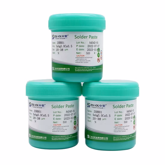 Pasta de solda sem chumbo Sn97AG0.3cu0.7bi2-X para material de solda