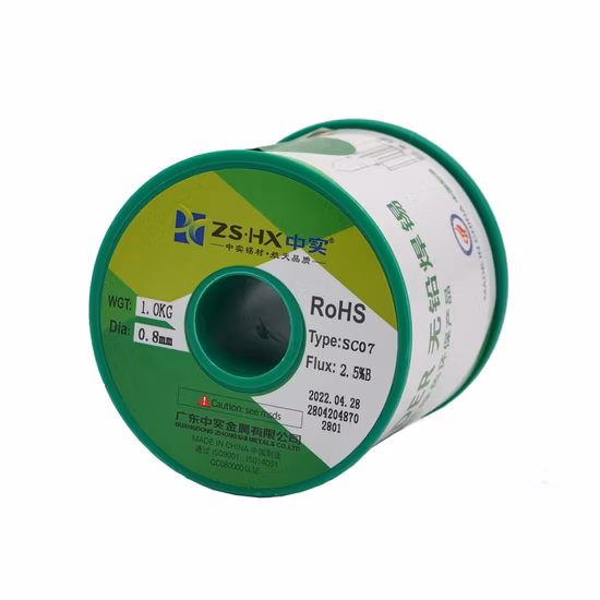 Venda imperdível RoHS núcleo de fio de solda sem chumbo para materiais de soldagem Sac307
