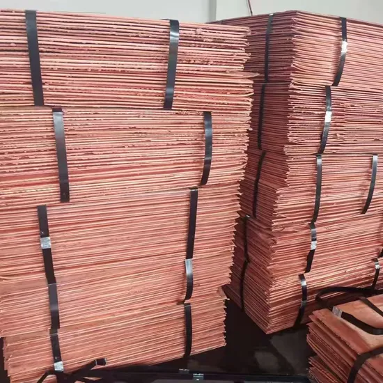 Placas Catódicas de Cobre de Alta Qualidade para Fornecedores de Séries Mais Vendidas 99,99%