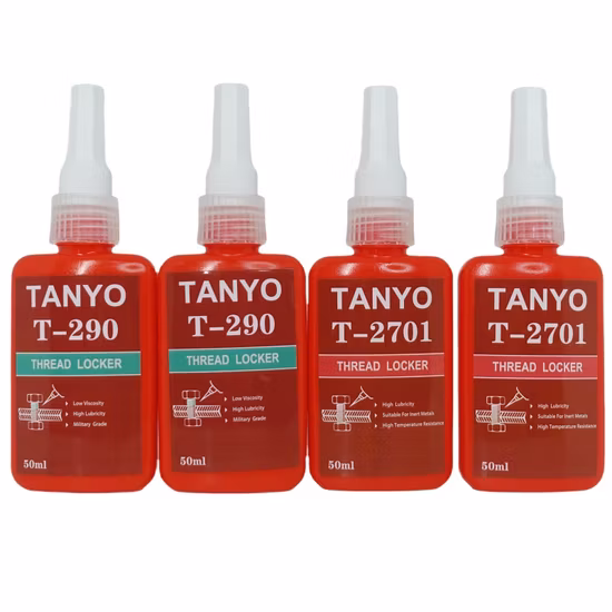 Verde Vermelho Novo 50ml Loctite 272 277 290 Cola Permeável Vedante de Roscas Fixador de Roscas Viscosidade Adesivo de Vedação de Parafusos