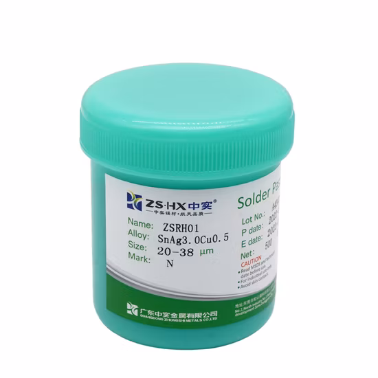 Pasta de solda sem chumbo Sn-5sb para materiais de soldagem