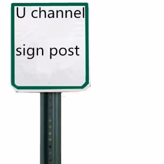 High Quality Custom Square U Channel Metal Iron Steel Sign Post Supplier for Us Canada Australia