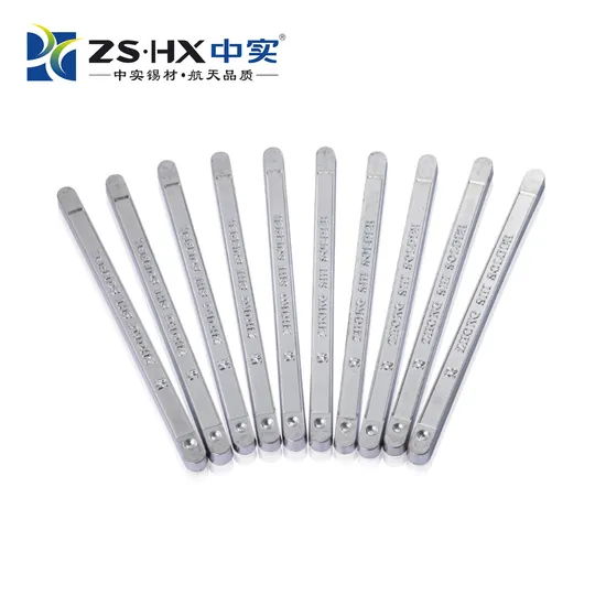 Hot Style Less Residue Lead Free Solder Tin Bar Sn63pb37 in High Quality